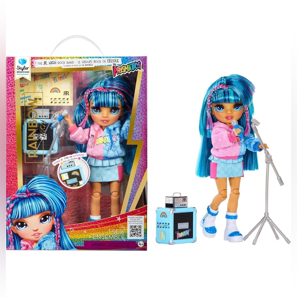 Rainbow High Jr High Rock Band Prismatics - Skylar Bradshaw 9” Fashion Doll- NEW